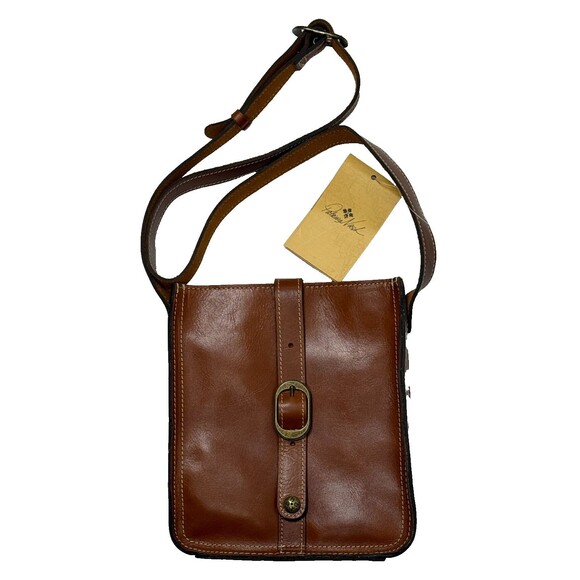 Patricia Nash Leather Crossbody Bag NWT Heritage Venezia Brown Purse Boho - Picture 1 of 11